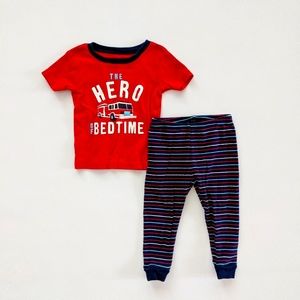 Carter's The Hero Of Bedtime Fire Truck Pajama Set